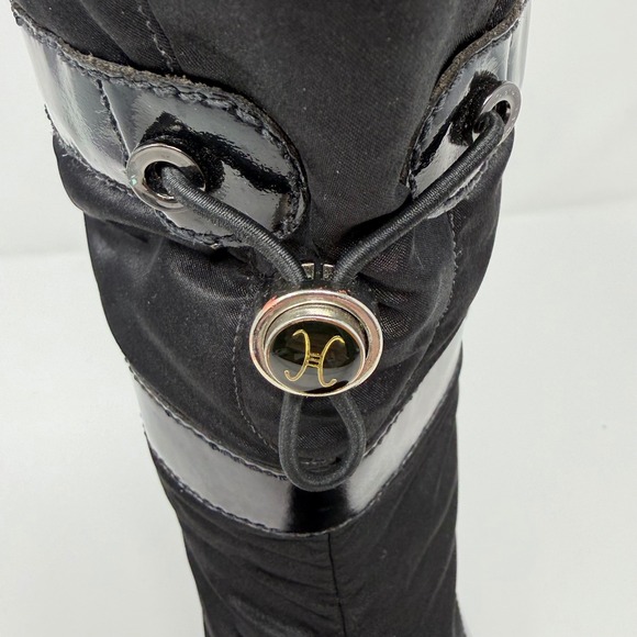 Cole Haan Single RIGHT Boot 8.0B Black Quilted Patent Snow Winter Replace D18525 - Picture 3 of 11